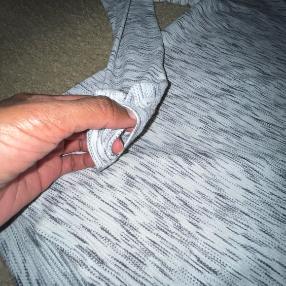 🍋 Lululemon Meant To Move Long Sleeve - Tiger Space Dye Black White - Sz 8 - Picture 8 of 11